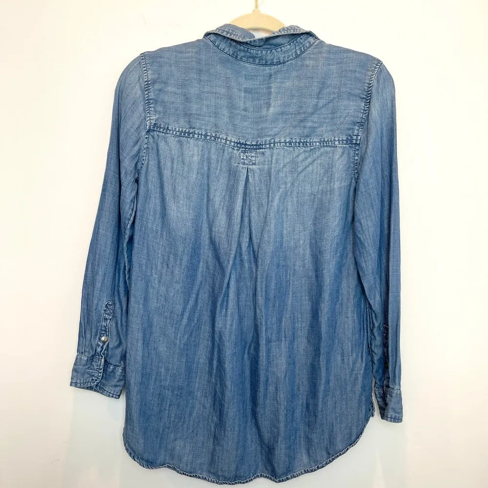 American Eagle Jegging Fit Denim Blouse - Image 2