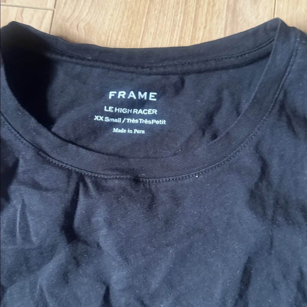 frame denim  Classic Black Racer Tank - Image 2