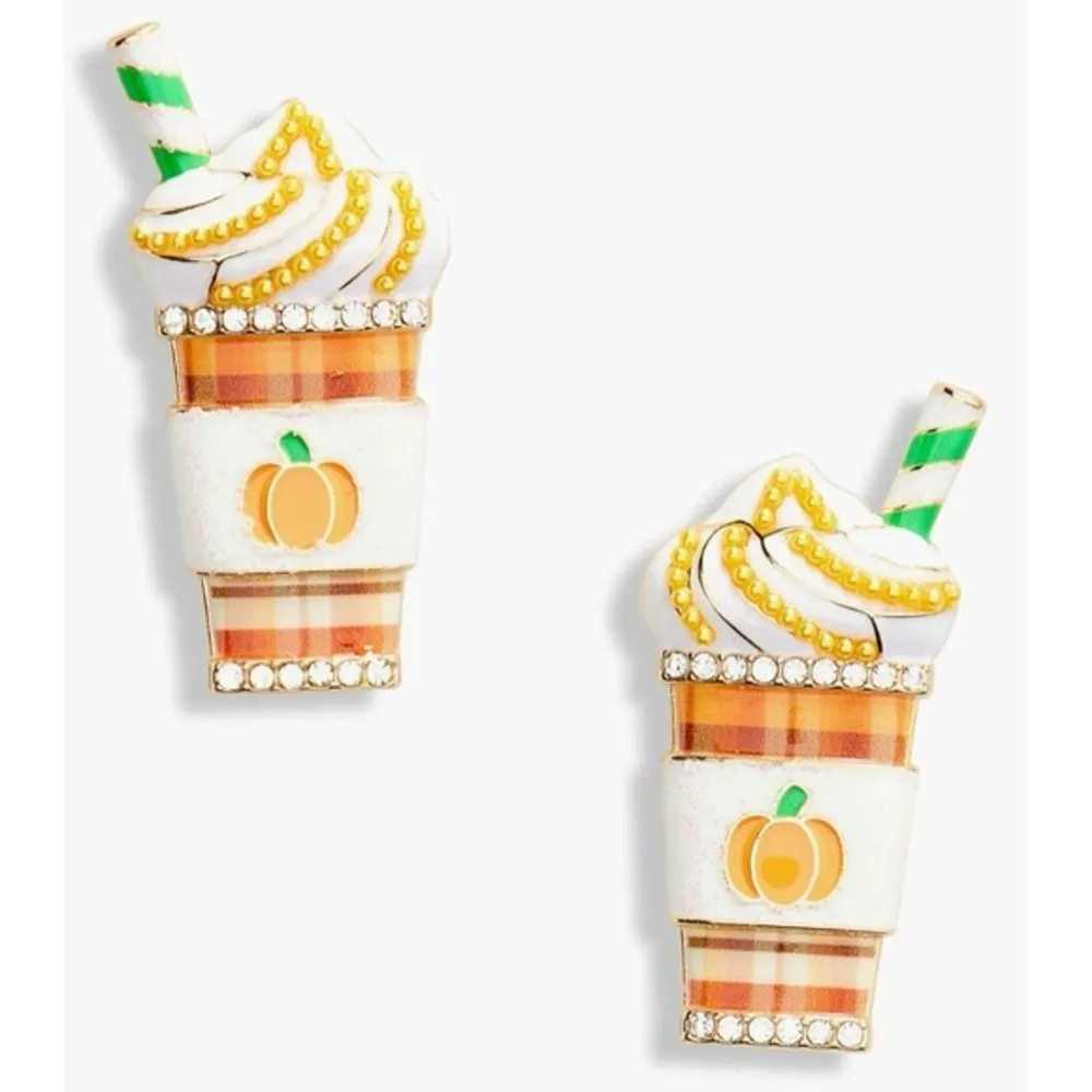 🎃New In Box Baublebar ‘Spice of The Patch’ In Pumpkin Spice We Trust. Earrings🎃 - Image 3