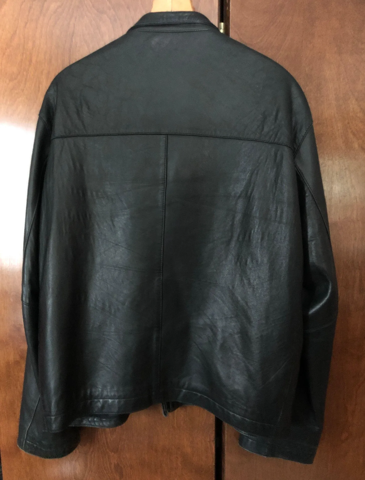 DKNY Black Leather Jacket - Image 2
