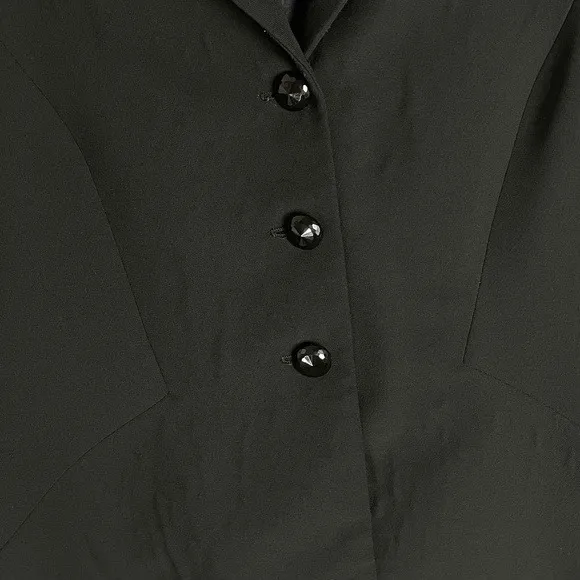 Maggy London Retro Women's Black Modern Shawl Collar Blazer Jacket 4P - Image 3