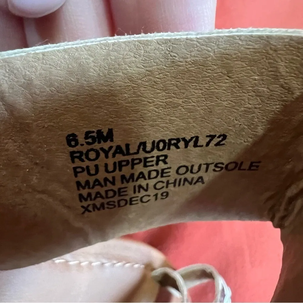 Unionbay Royal UJ0RYL72 Snake Print Crisscross Slide Sandals Neutral 6.5M - Image 8