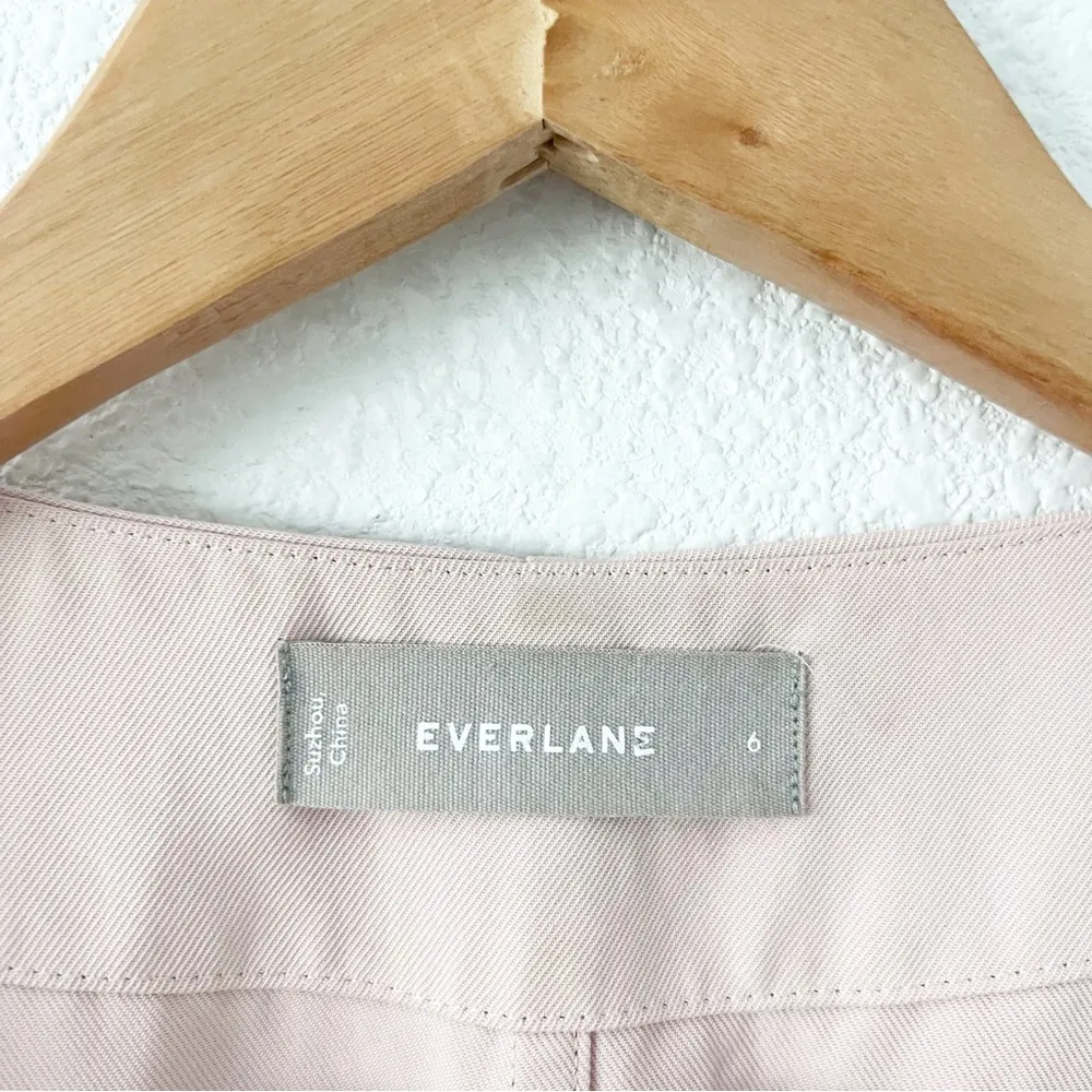 Everlane The Japanese GoWeave Wrap Midi Dress in Soft Pink Preppy - Image 3