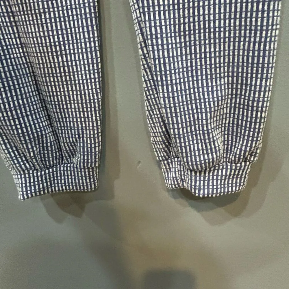 Caution to the Wind blue white drawstring v-neck jumpsuit size M‎ - Image 5