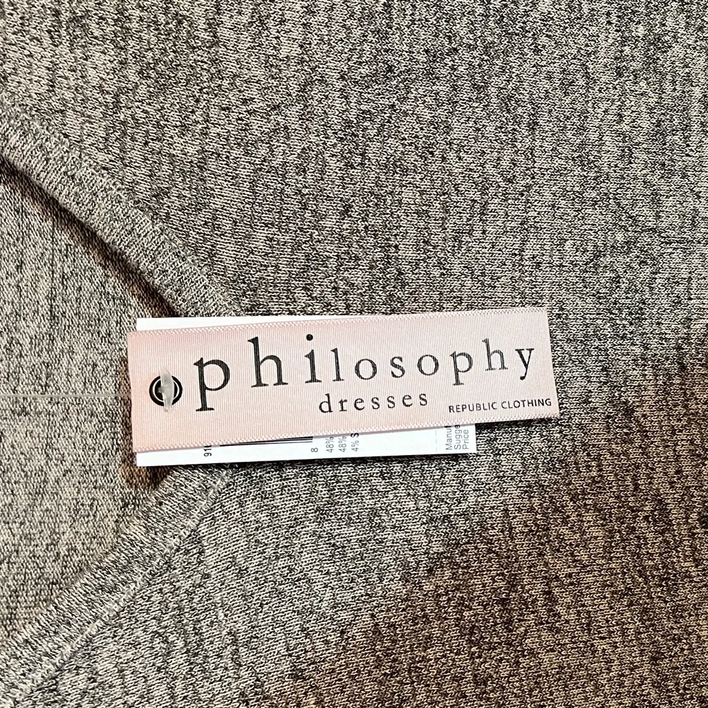 Philosophy Dresses heather gray V - Image 3