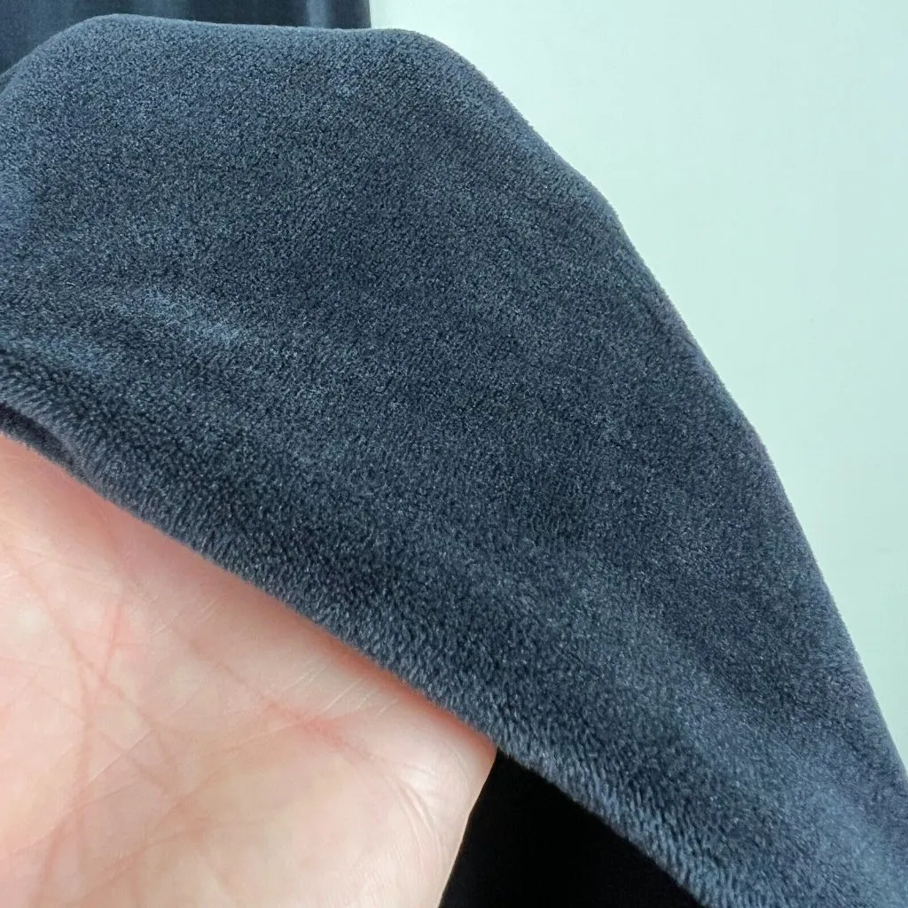 Coolibar Beach Velour Pants Women Small Black Pull On Drawstring UPF 50 Wide Leg - Image 8