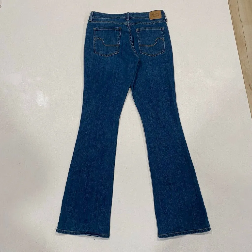 Levi Strauss Signature Mid Rise Bootcut Jeans Women 8 Long W28 L34 Blue Denim - Image 2
