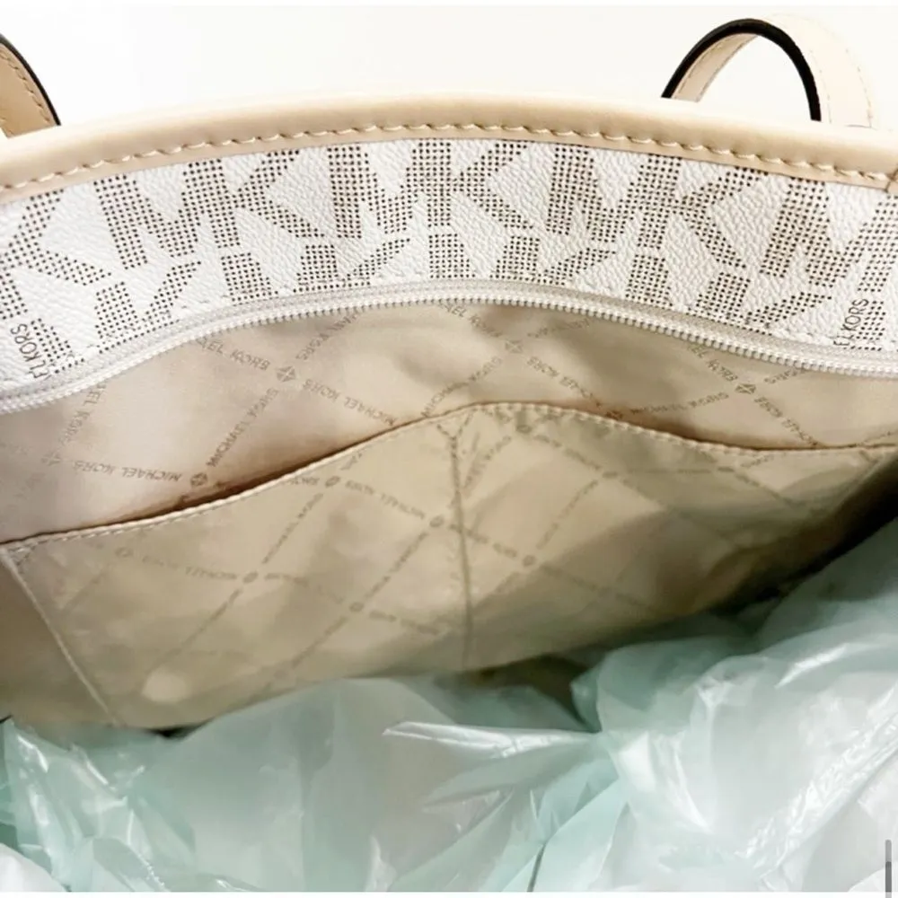 Michael Kors Jet Set Travel Leather Trim Tote Bag in Vanilla
NWT - Image 7