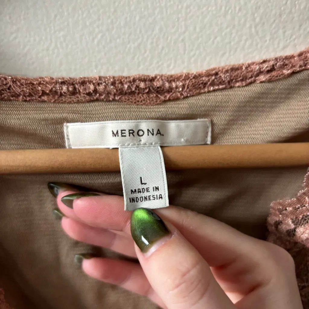 Merona Lace Sleeveless Top with Ribbon Detail - Image 3