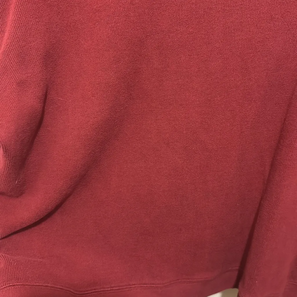 Longaberger Homestead Size Large Red Fleece Quarterzip - Image 7