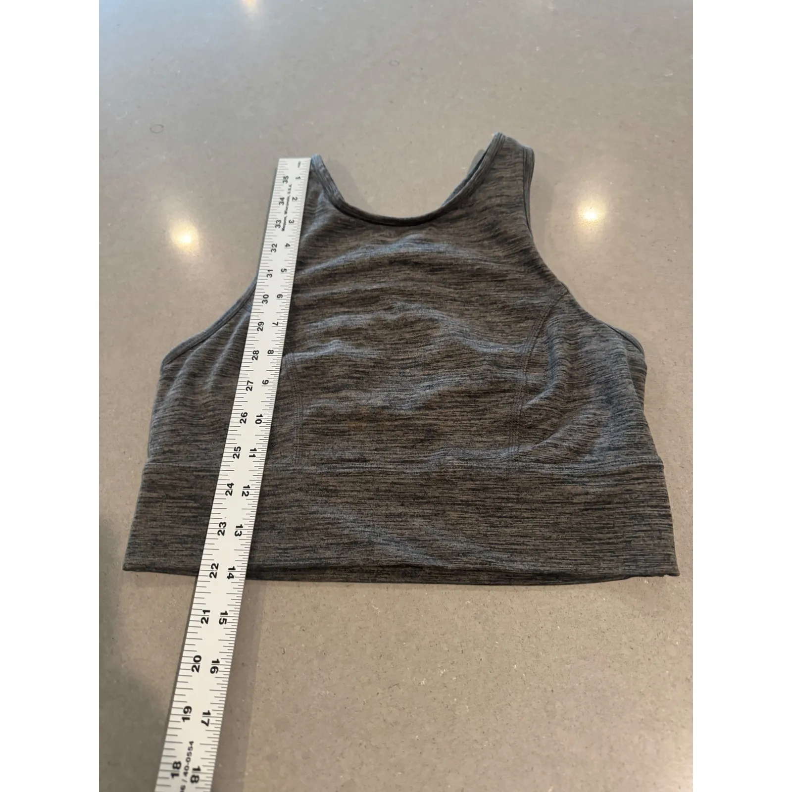 Joy Lab Women's Heather Gray Racerback Sports Bra Athletic Workout Size Small - Image 2