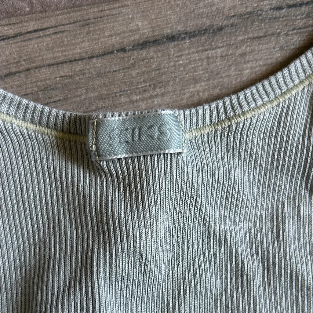 SKIMS Ribbed Scoop Neck Tank Top - Light Green - Image 5