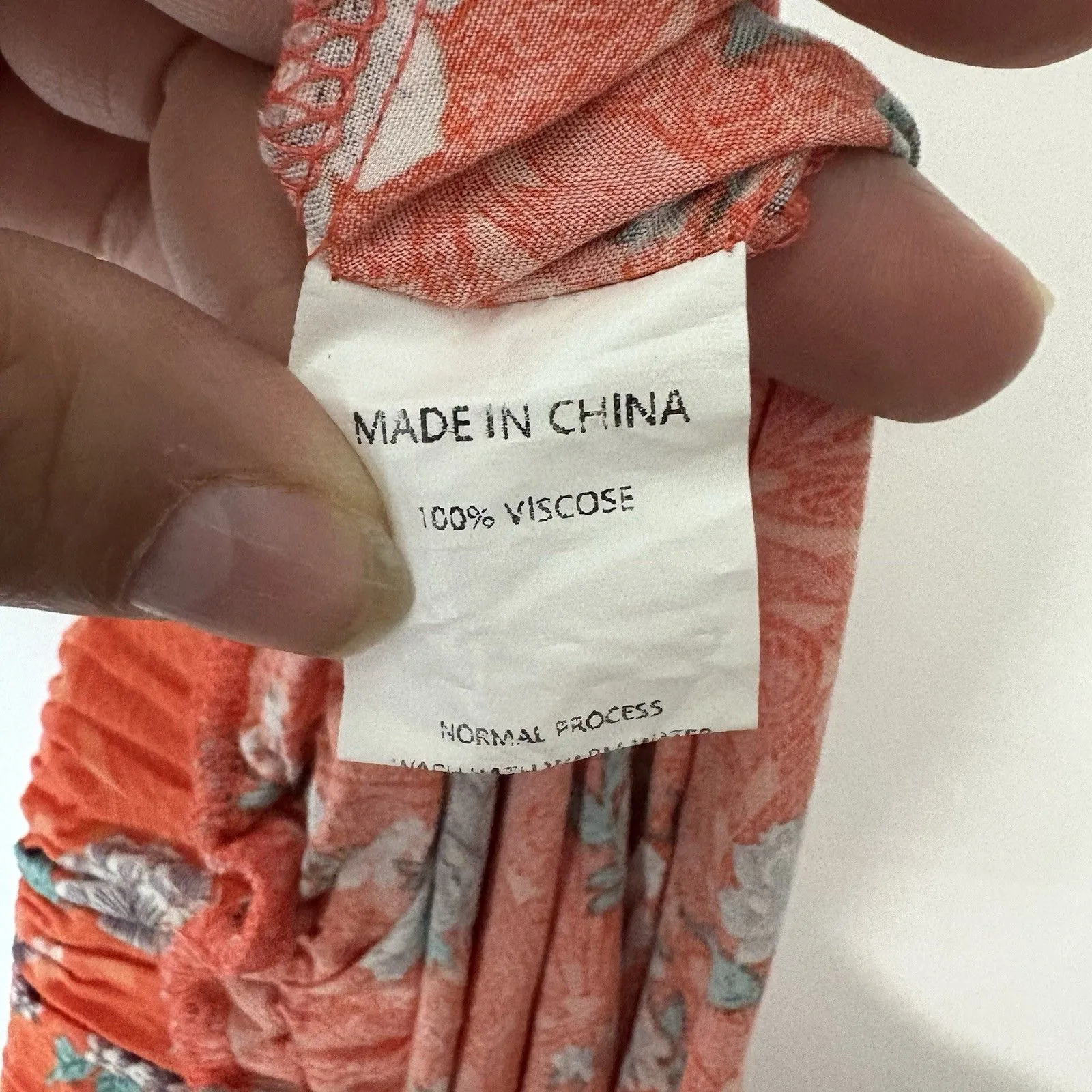 Simplee Plus 3X Tiered Maxi Skirt Orange Mixed Floral Ruffle Detail Boho Cottage - Image 4