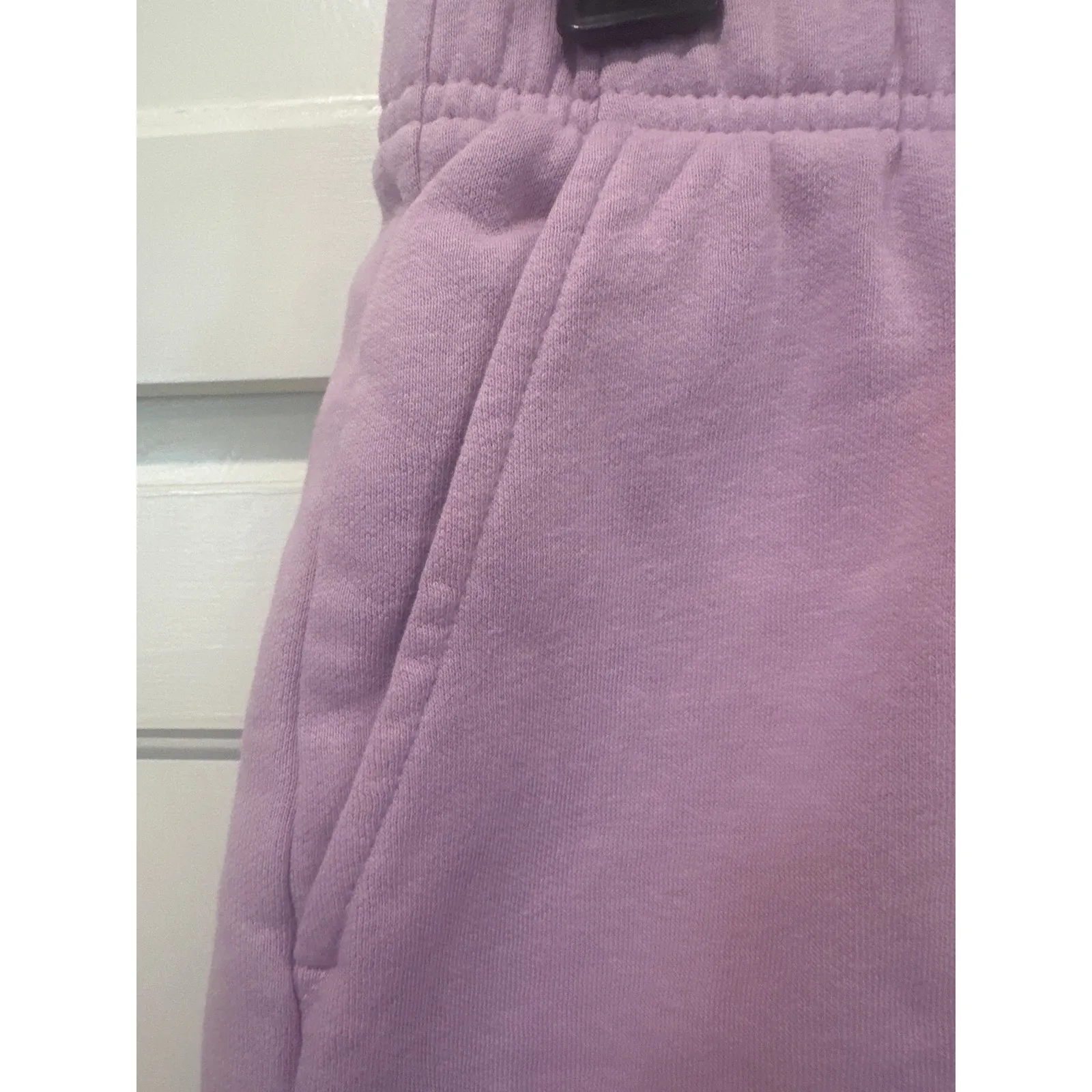 The North Face Half Dome Fleece Shorts Purple Standard Fit Pockets Women's M - Image 3