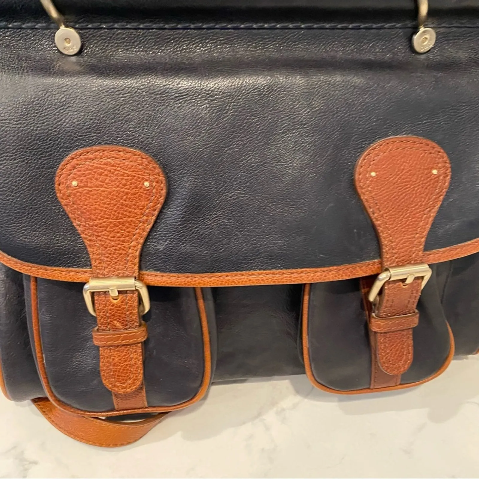 Anthropologie Schuller & Sons Philadelphia leather works Messenger bag classic - Image 11