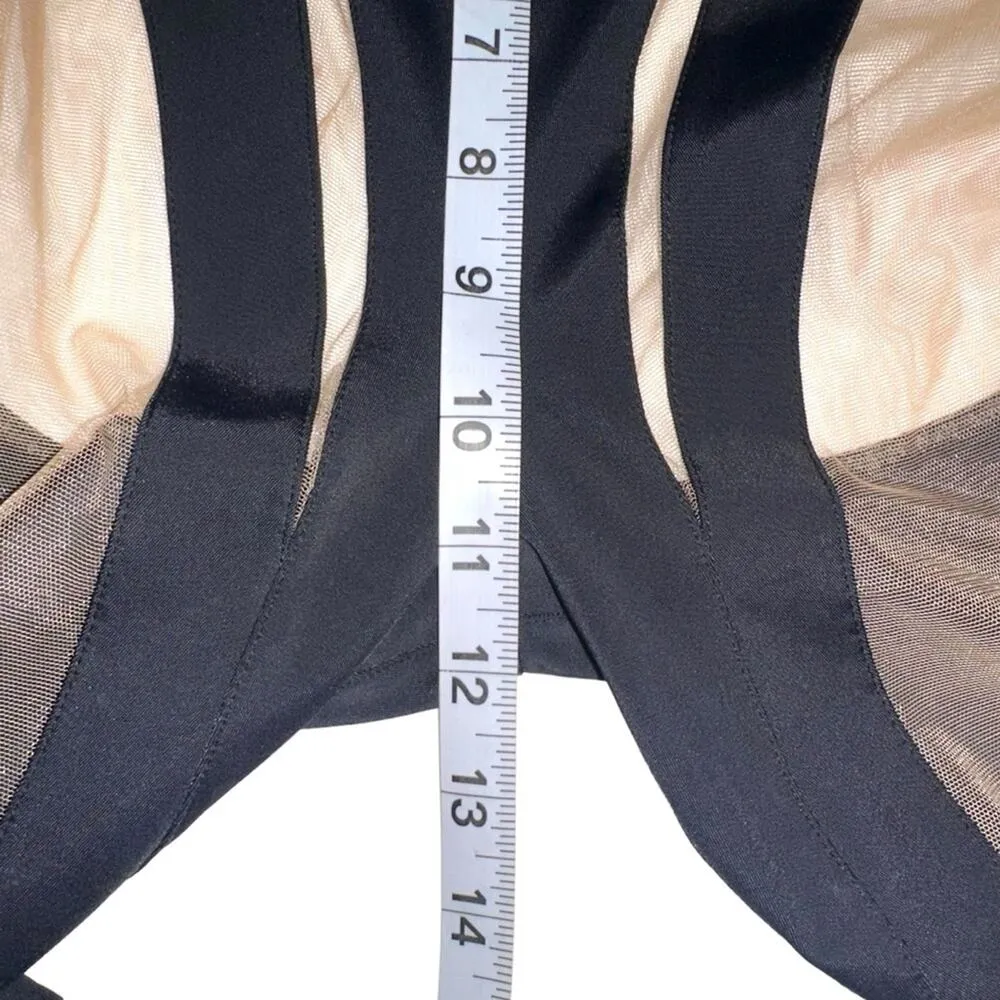 NWT Mugler Rodeo Black Mesh Panelled Stirrup Leggings 38 US 6 - Image 7