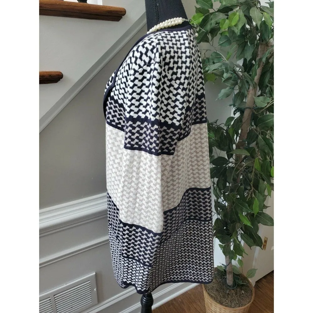 Charter Club 100% Cotton Collarless Blazer - Image 5