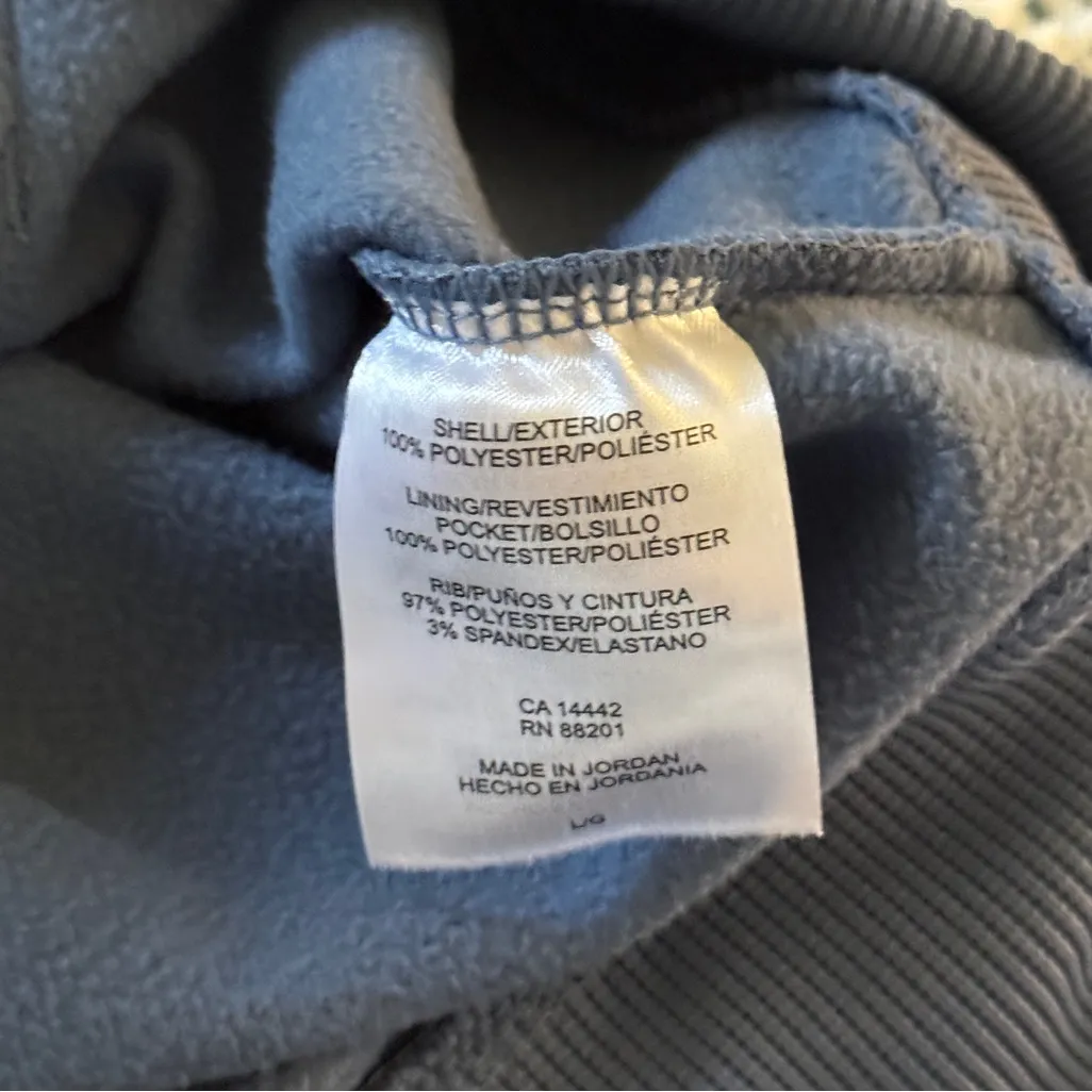 Mondetta Women’s Athletic Workout Gym Soft Zip Up Hood Blue Jacket Large - Image 4