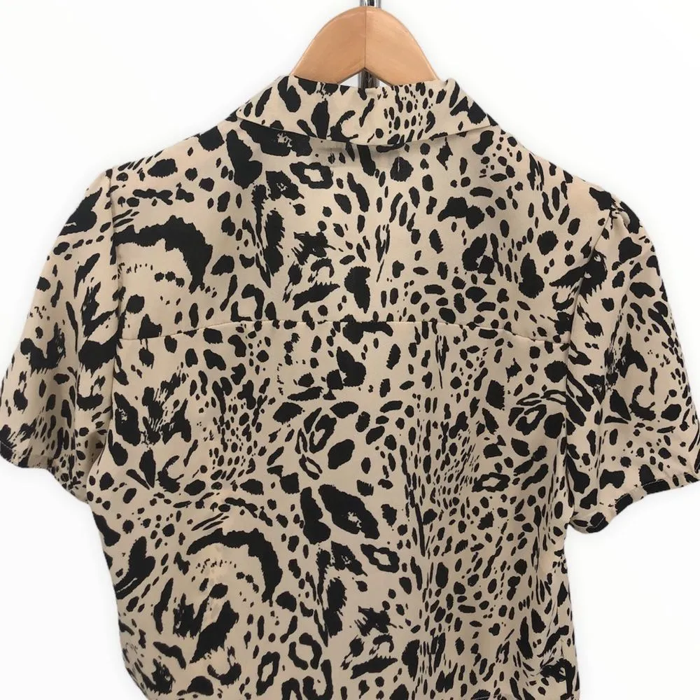 Nasty Gal Leopard Print Button Down Blouse Jacket - Image 6