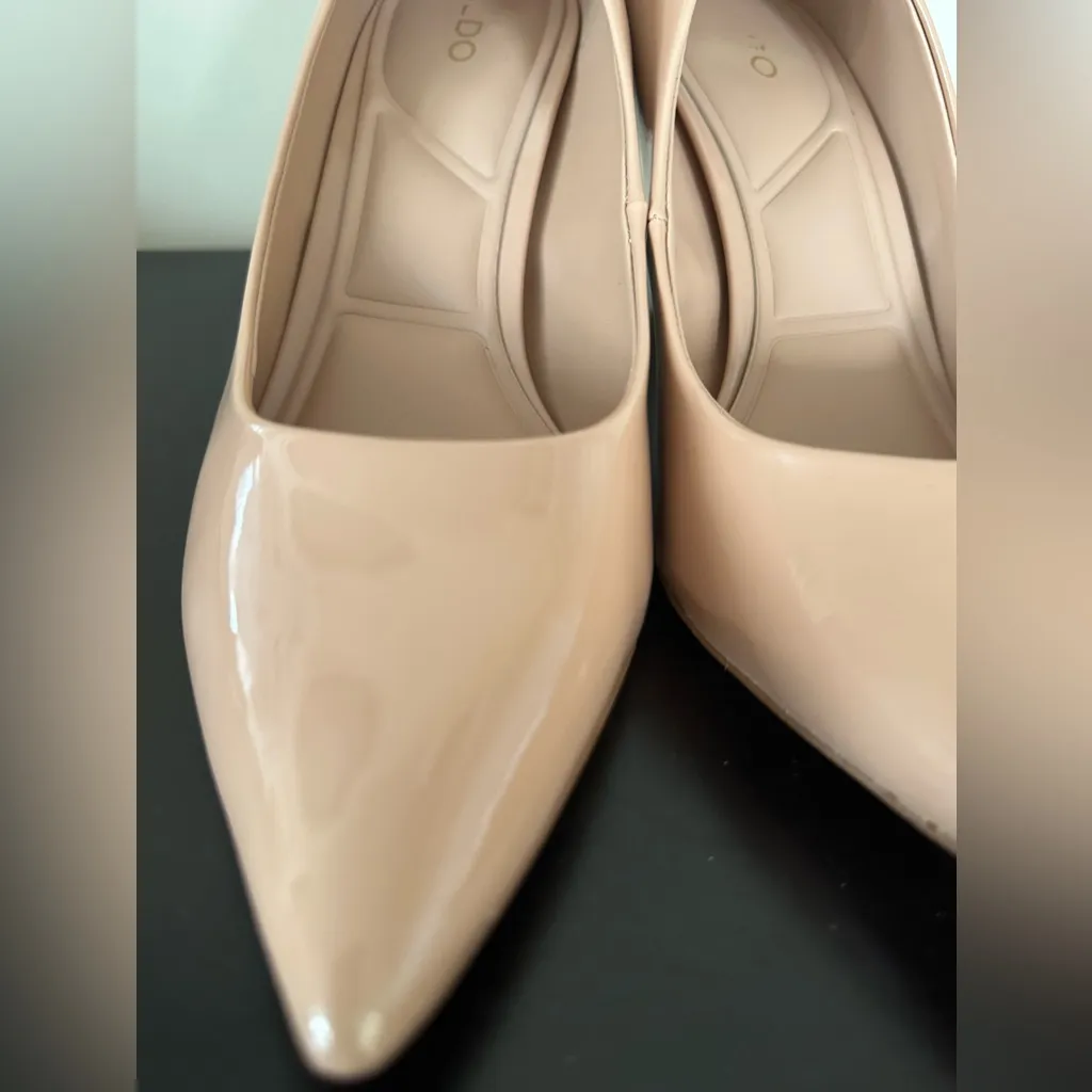 Aldo Stessy 2.0 Blush Patent Leather Heels - Image 6