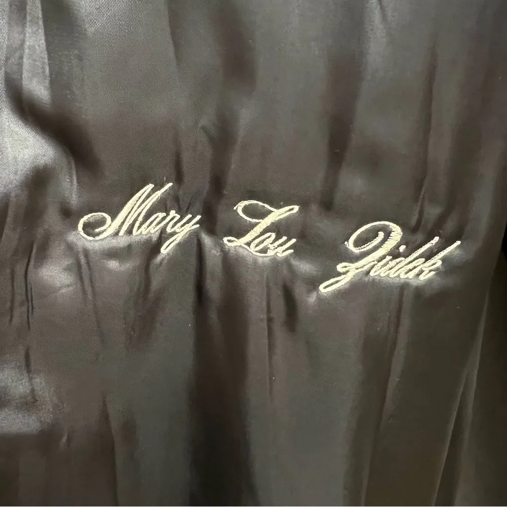 Brown Lambskin Leather Swing Stroller Brown Fox Tuxedo Front Collar - Image 15