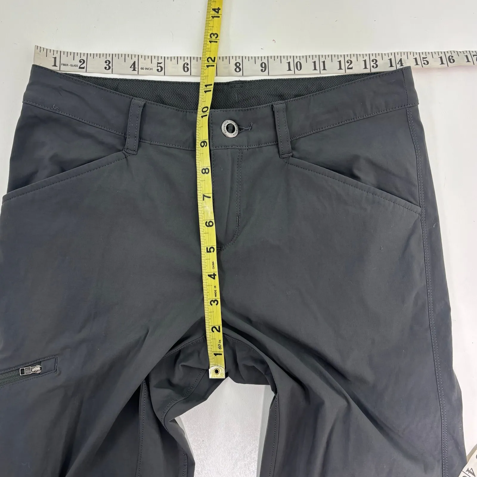 Patagonia Womens Quandry Hiking, Outdoor Straight Leg Pants  Gray 4 - Image 4