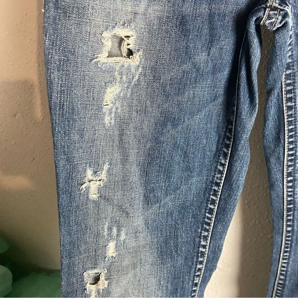 Silver Jeans Size 29/31 Aiko Distressed Bootcut Medium Wash - Image 4