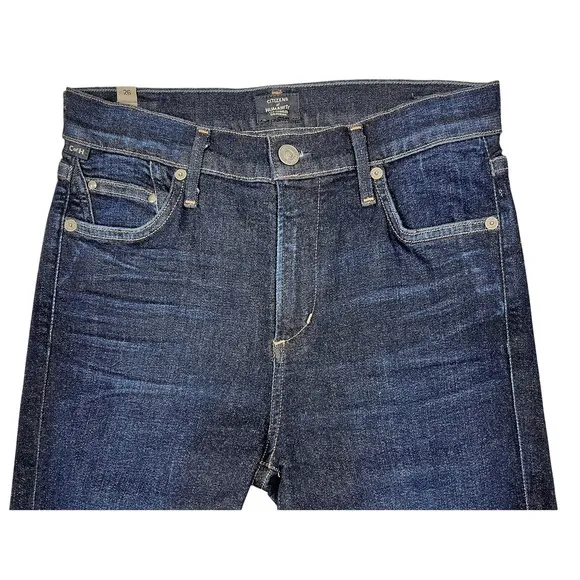 Citizens of Humanity Rocket Ankle‎ Skinny Jeans 26" Pearl Studded COH Punk Goth - Image 5