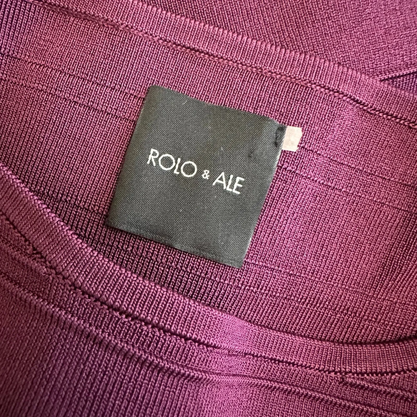 Rolo & Ale Plum‎ Bandage Bodycon Dress Women’s Small Long Sleeve Cocktail Party Red - Image 6