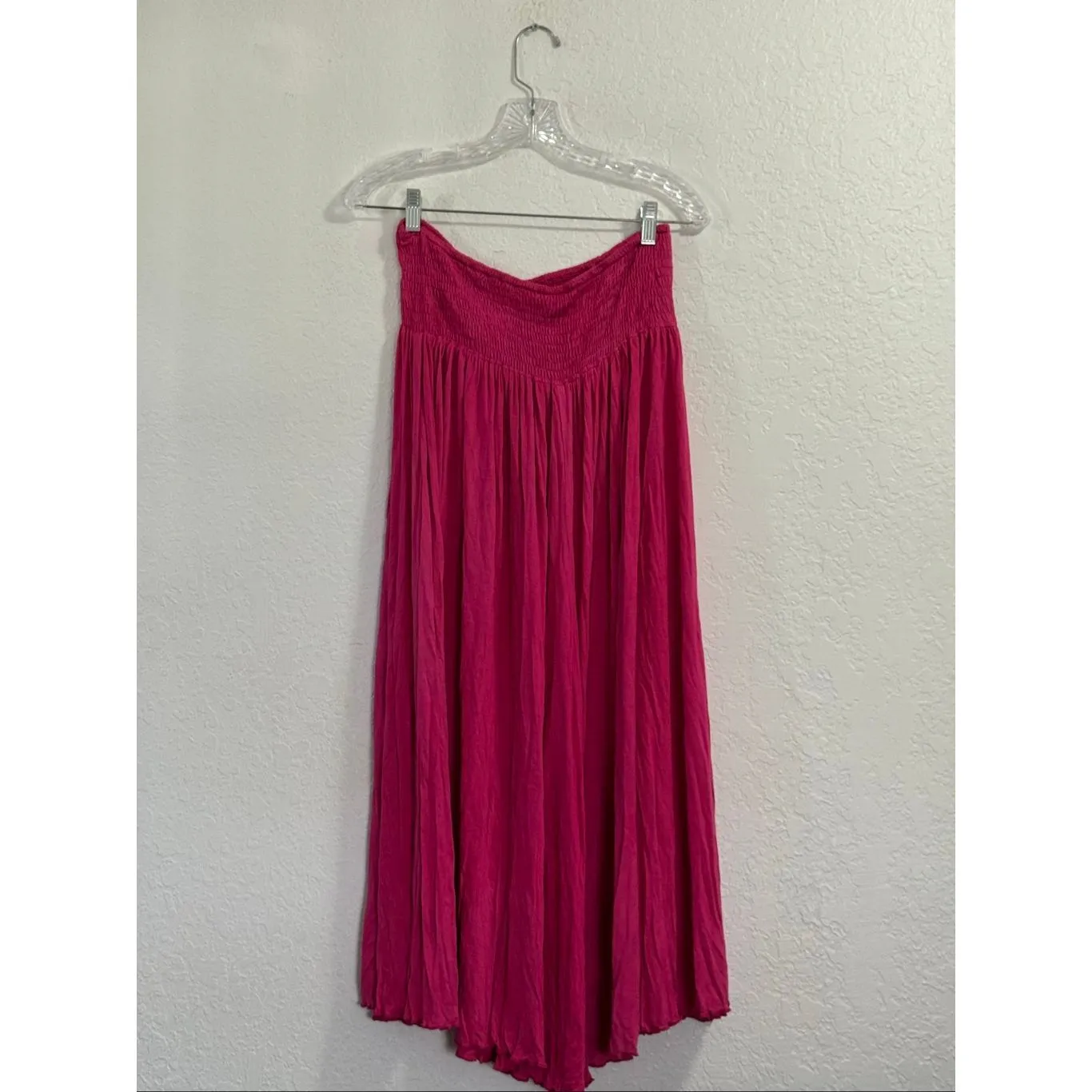 Sandy Starkman Womens pink Crinkled Maxi Pants gaucho Size 1X cruise - Image 3