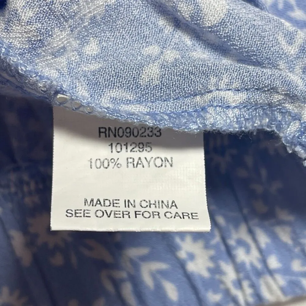 LA Hearts - Pacsun | Blue Floral Crop Top | Medium - Image 6