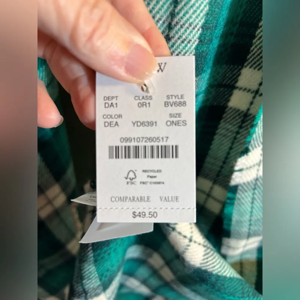 JCREW NWT green navy plaid scarf-English Countryside vibe- gorgeous colors - Image 5