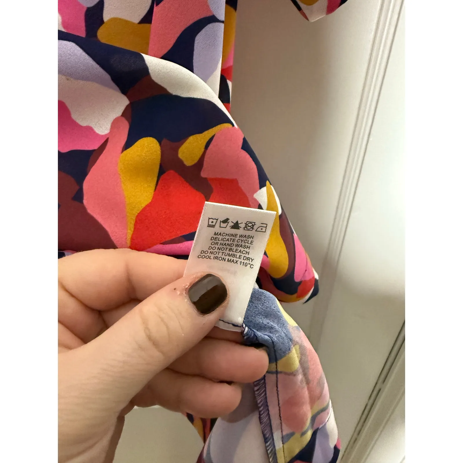 Crosby by Mollie Burch Red Purple Colorful Preppy Boxy Short Sleeve Blouse XS - Image 6