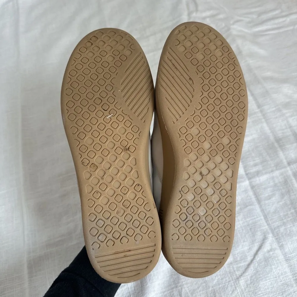 Tread‎ by Everlane Unisex Low Top Leather Athletic Sneakers White Red F9.5 M7.5 - Image 7