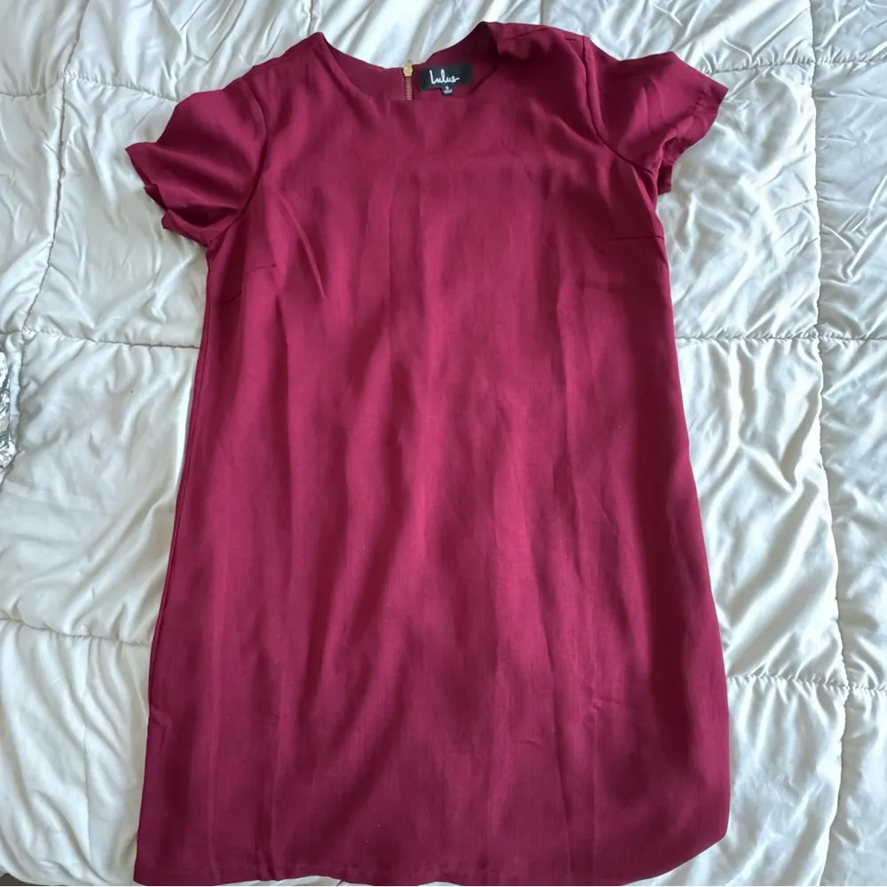 Lulus Red T Shirt Dress - Image 3