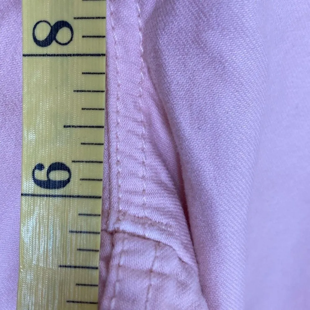 Madewell Garmet‎ Dyed Low Slung Straight Leg Pink Cargo Jeans Size 26 (K5) - Image 8