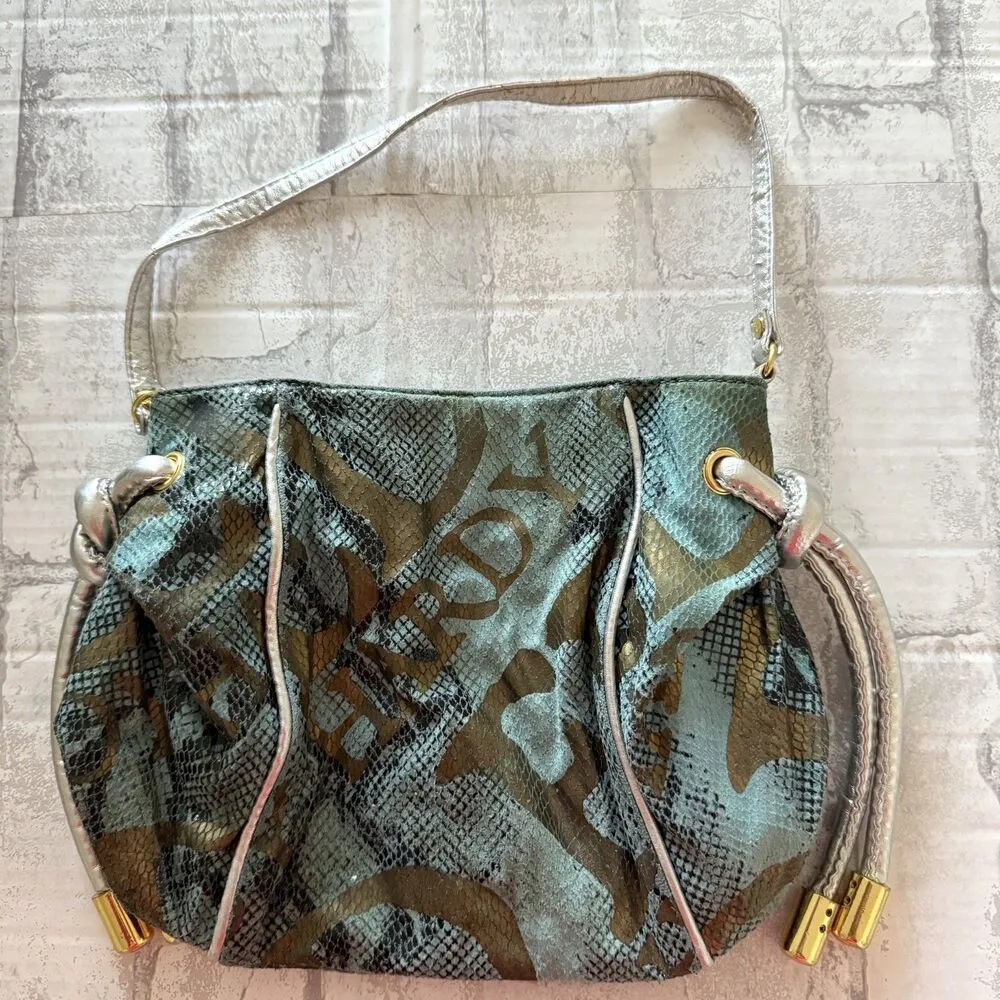 Vintage Y2K Ed Hardy Snake Print Purse Handbag Purse (Peeling Strap) - Image 6