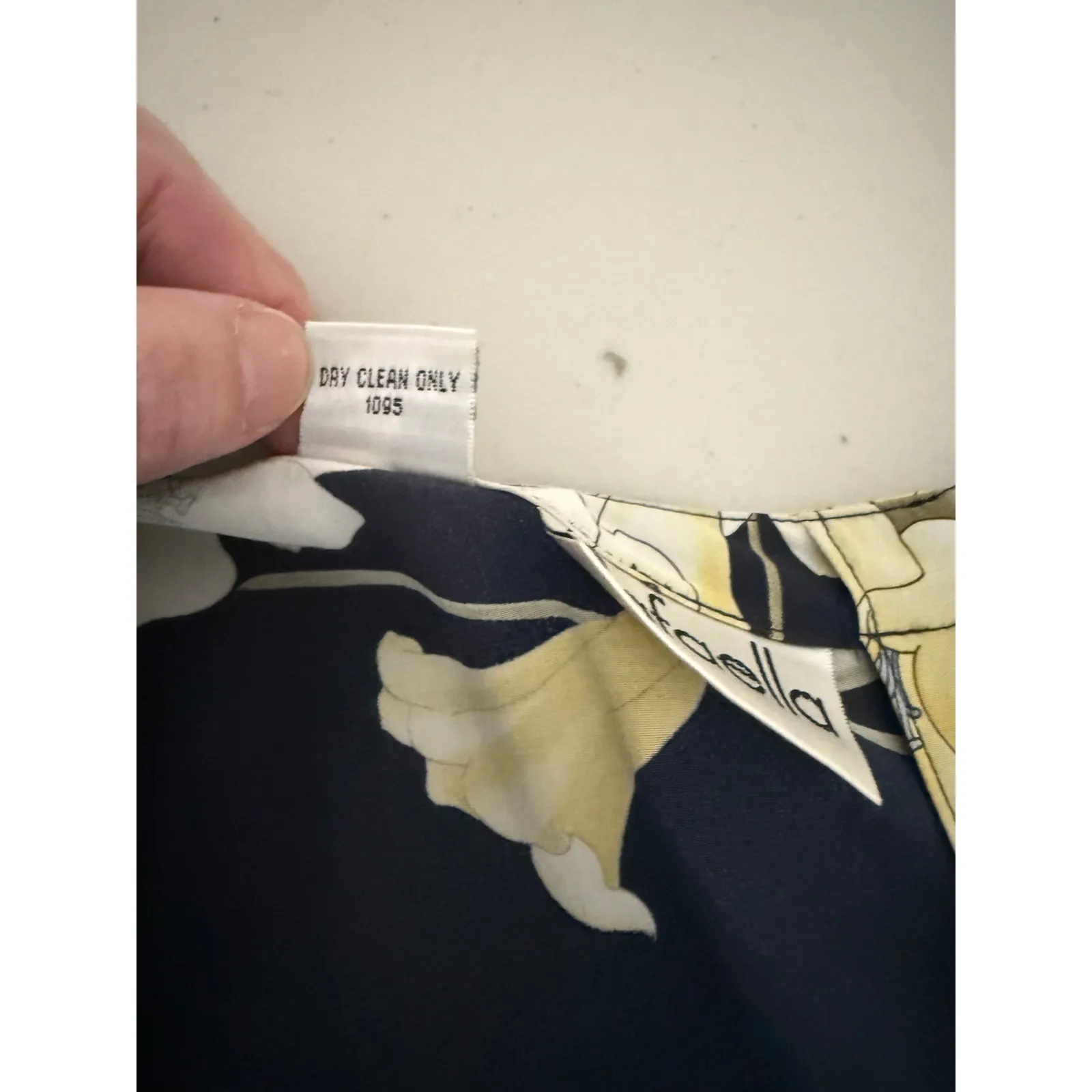 Vintage 2000s 100% Silk Blue Butter Yellow Floral Phoebe Buffay Maxi Dress 14 - Image 6