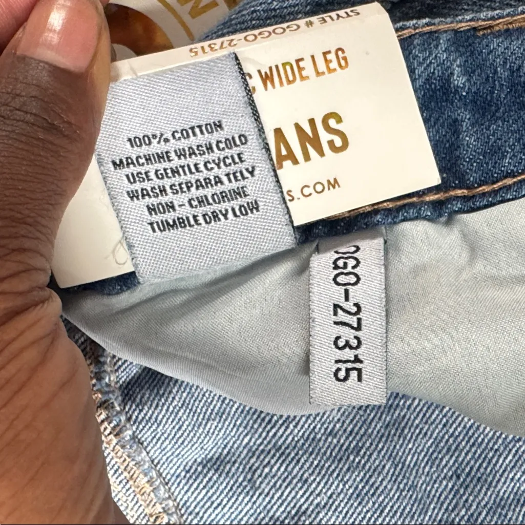 Gogo High Rise Classic Wide Leg Jeans SIZE 11 - Image 6