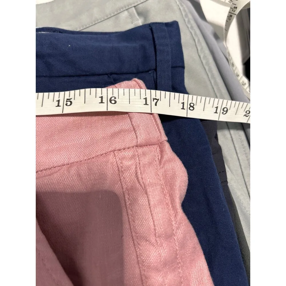 Anthropologie x Level 99 Women's 32 pink Linen Blend Helen Trouser Shorts - Image 5