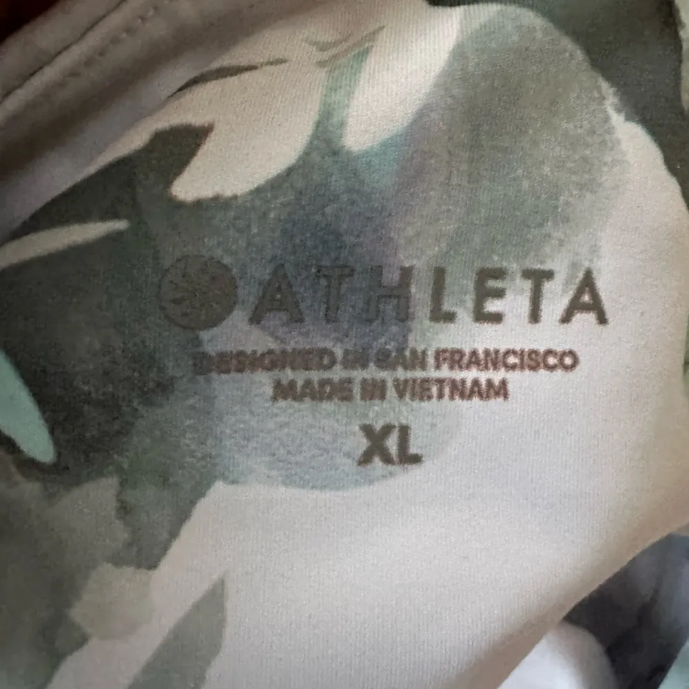 Athleta Floral Leggings - Gray and Blue - Image 2