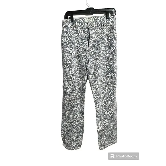 Abercrombie & Fitch The 90s Straight Ultra High Rise Jeans Zebra - Image 2