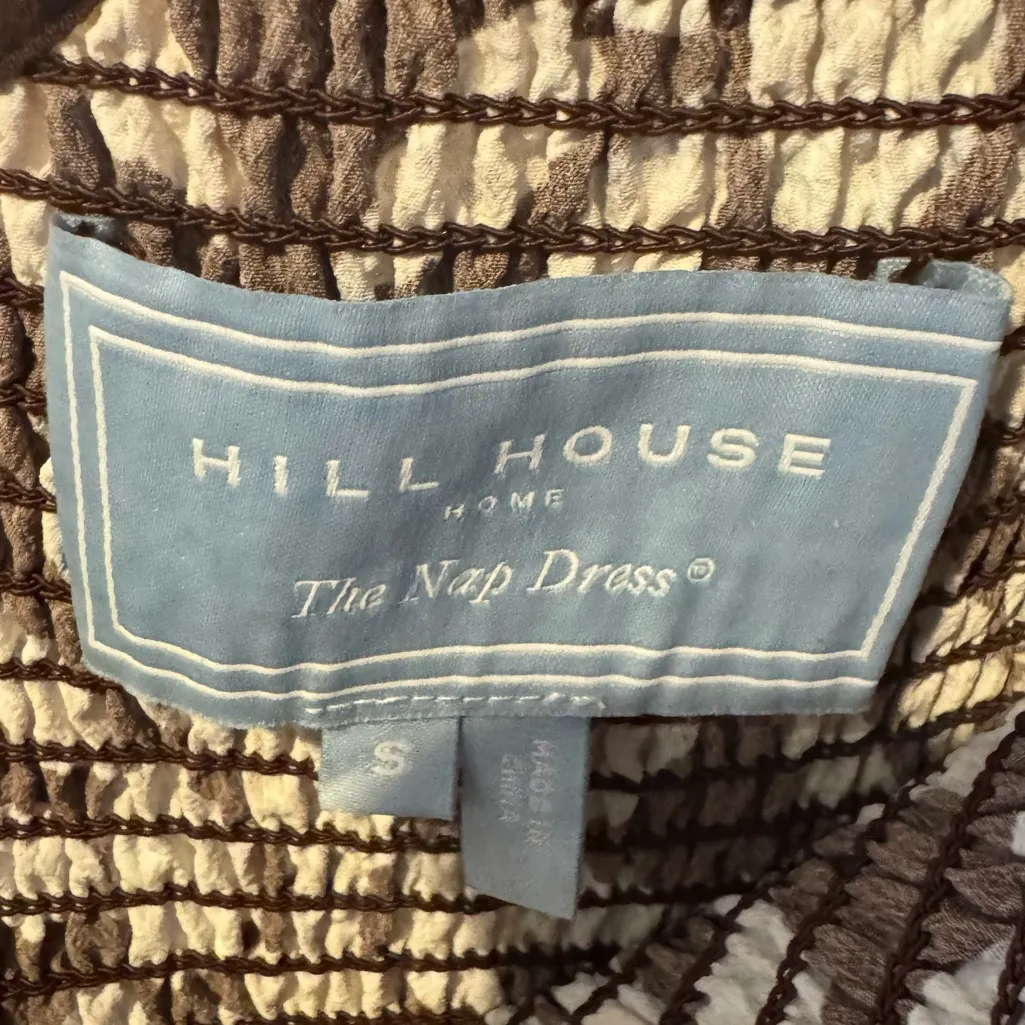 Hill House Home Thea Chocolate Brown Floral Shell One-Shoulder Dress | S - Image 5