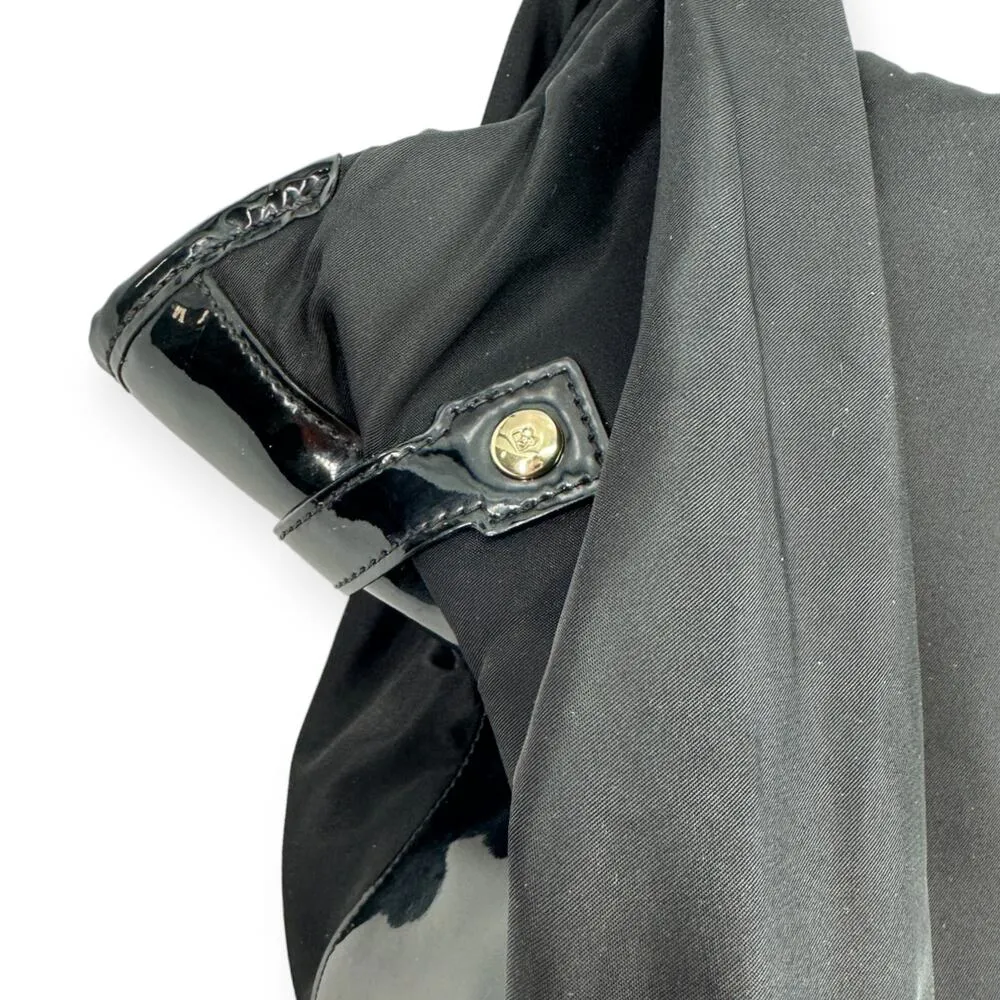 Kate Spade | Stevie Black Nylon Patent Leather Zip Tote Shoulder Diaper Bag - Image 5