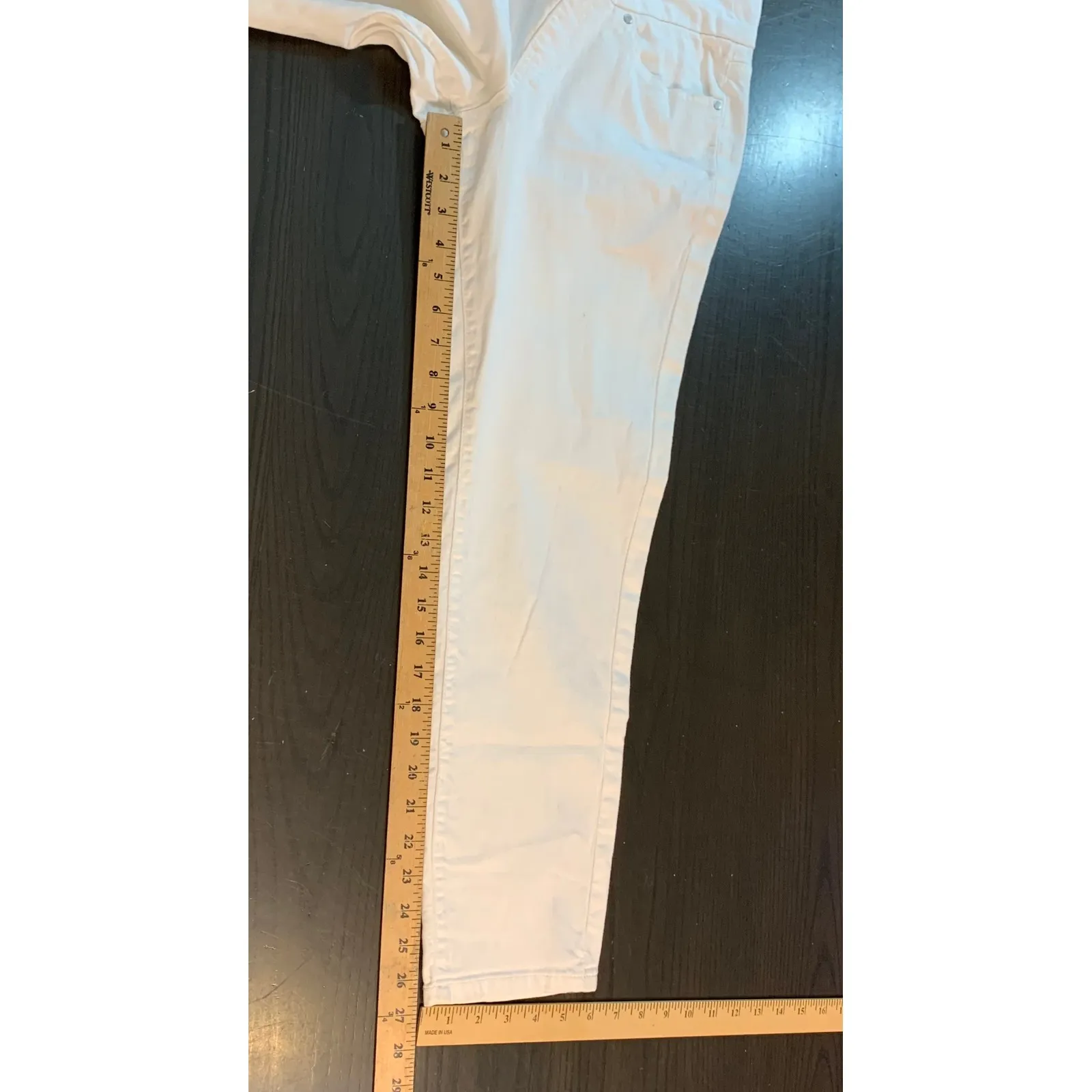 JAG Jeans Womens 6 High Rise Slim Ankle White Denim Jeans Resortwear Vacation - Image 11