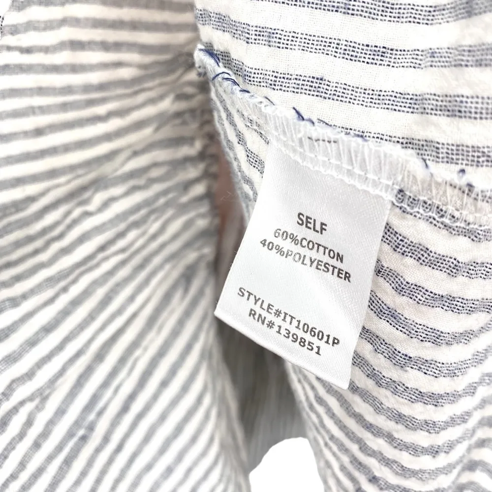 Oddy Anthropologie Peplum Lace Overlay Ruffle Top - Image 8