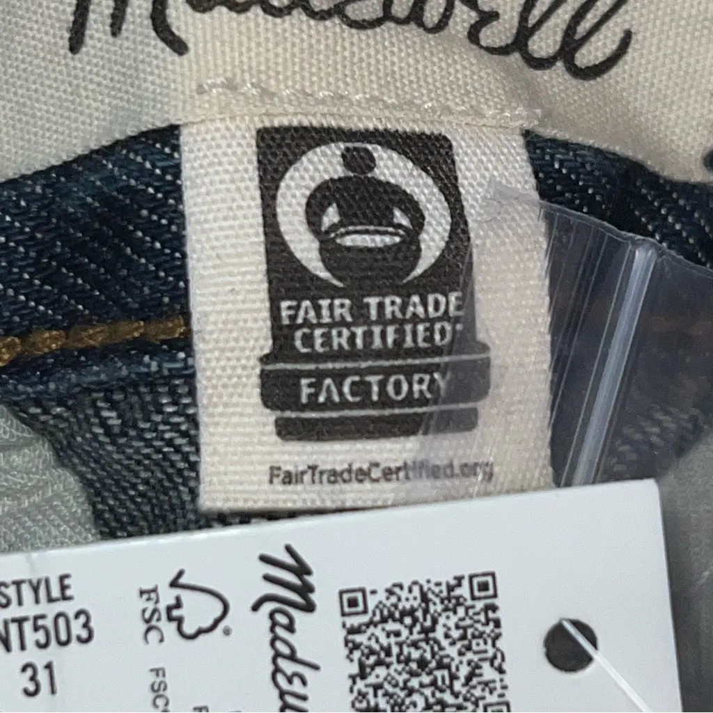 Madewell The Hallow Wide-Leg High Rise Pleat Front Dark Wash Blue Jeans-Size 31 - Image 10