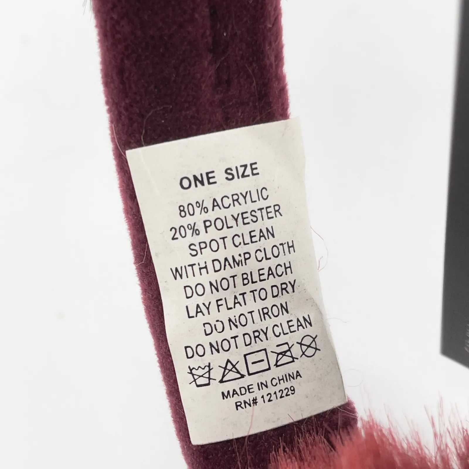 Herve Benard Faux Fur Earmuffs Antlers OS Winter Après Ski Festive Reindeer Red - Image 6