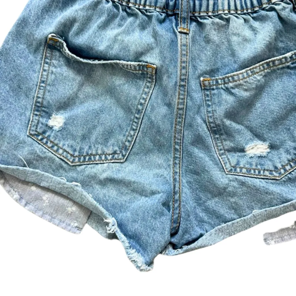 NOBO Distressed Denim Shorts size 1 Blue - Image 4