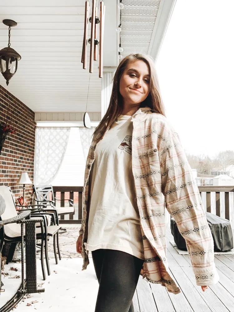 Vintage Blue Ridge Mountain Tee Tan Size L - Image 3